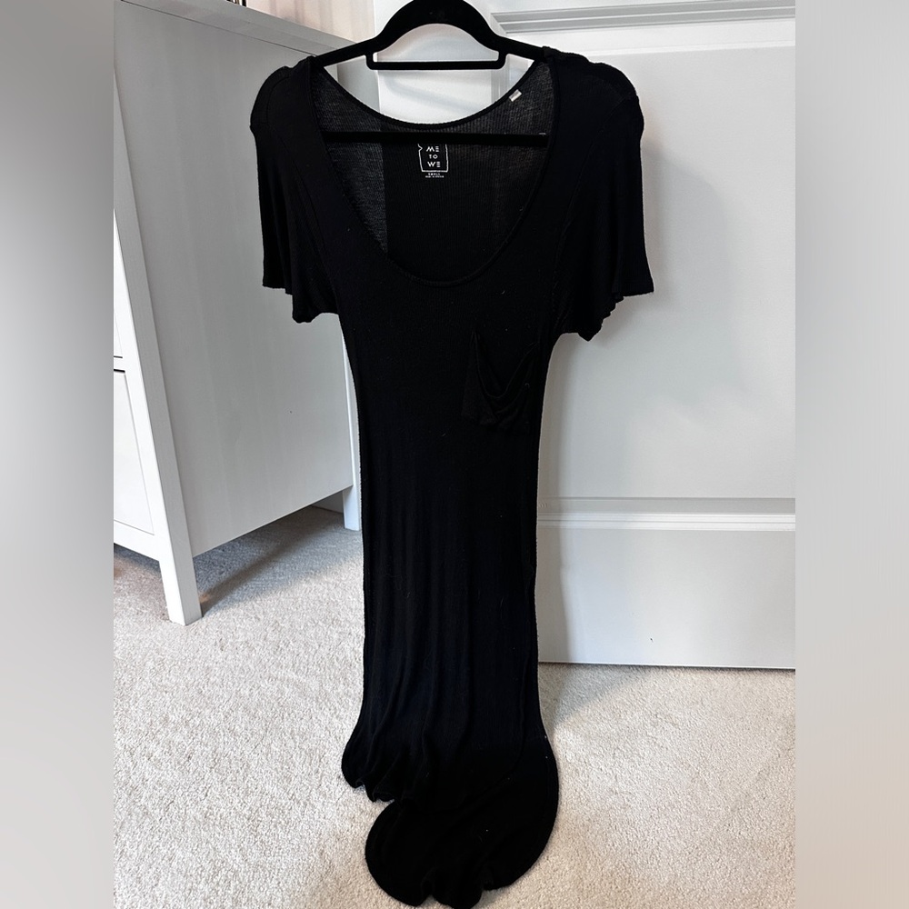 Me to We black high low tunic tshirt